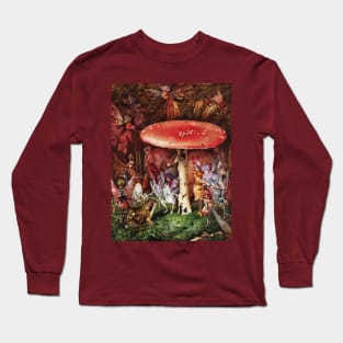 INTRUDER Frog and Fairies Under the Mushroom Magic Forest Long Sleeve T-Shirt